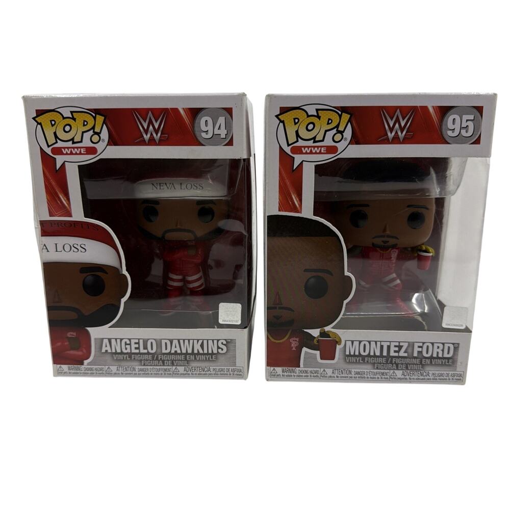 Funko Pop WWE Montez Ford #95 & Angelo Dawkins #94 Street Profits Figures NIB